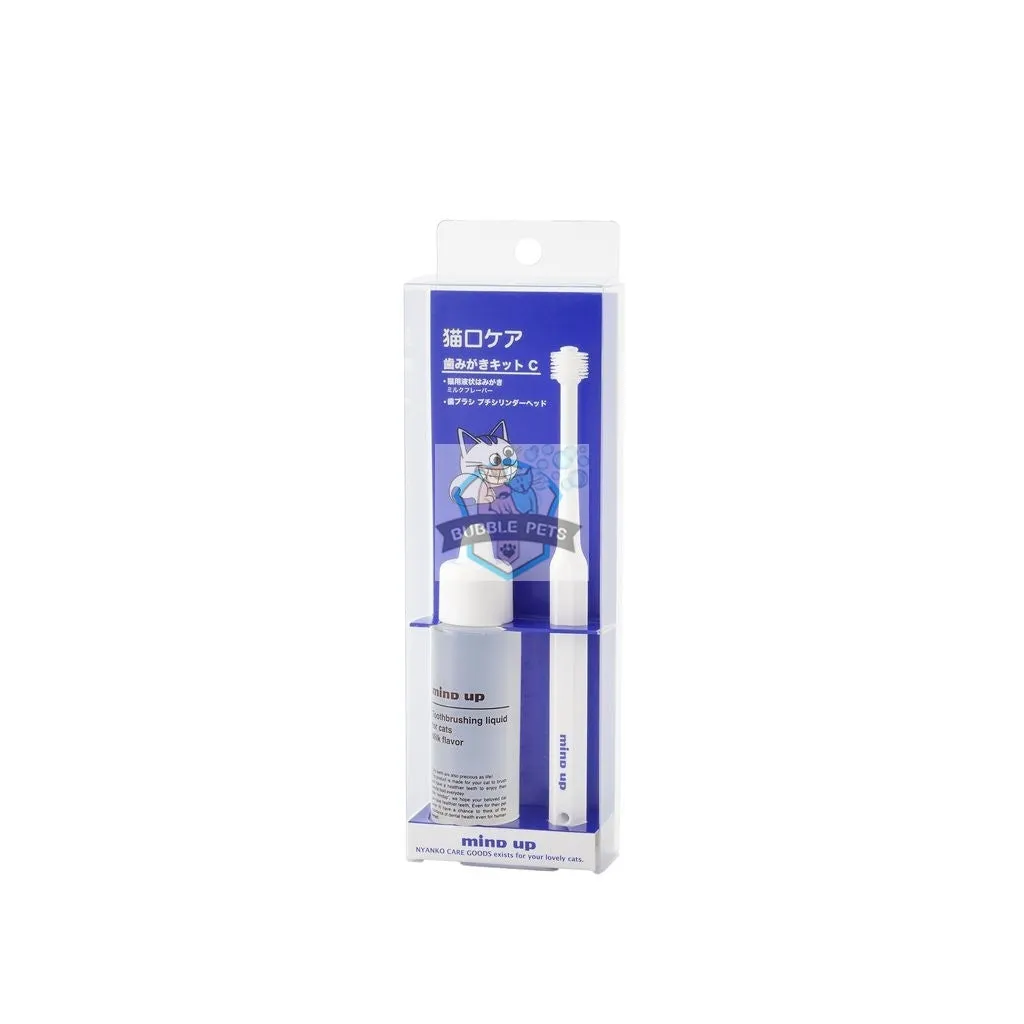 Mind Up Nyanko Care Toothbrushing Kit C "Petit-Cylinder"  for Cats