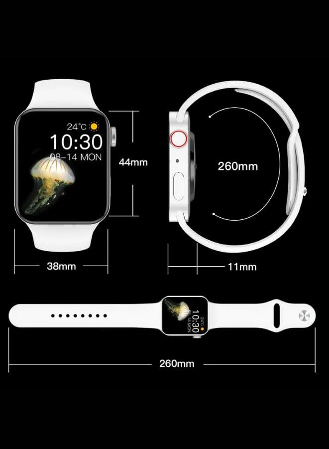 Modio MW07 Smart Watch With Full Display, Smart Split Screen & Long Battery Life, Support Calling, Full Screen, Heart Rate, Step Count, Sleep Alert