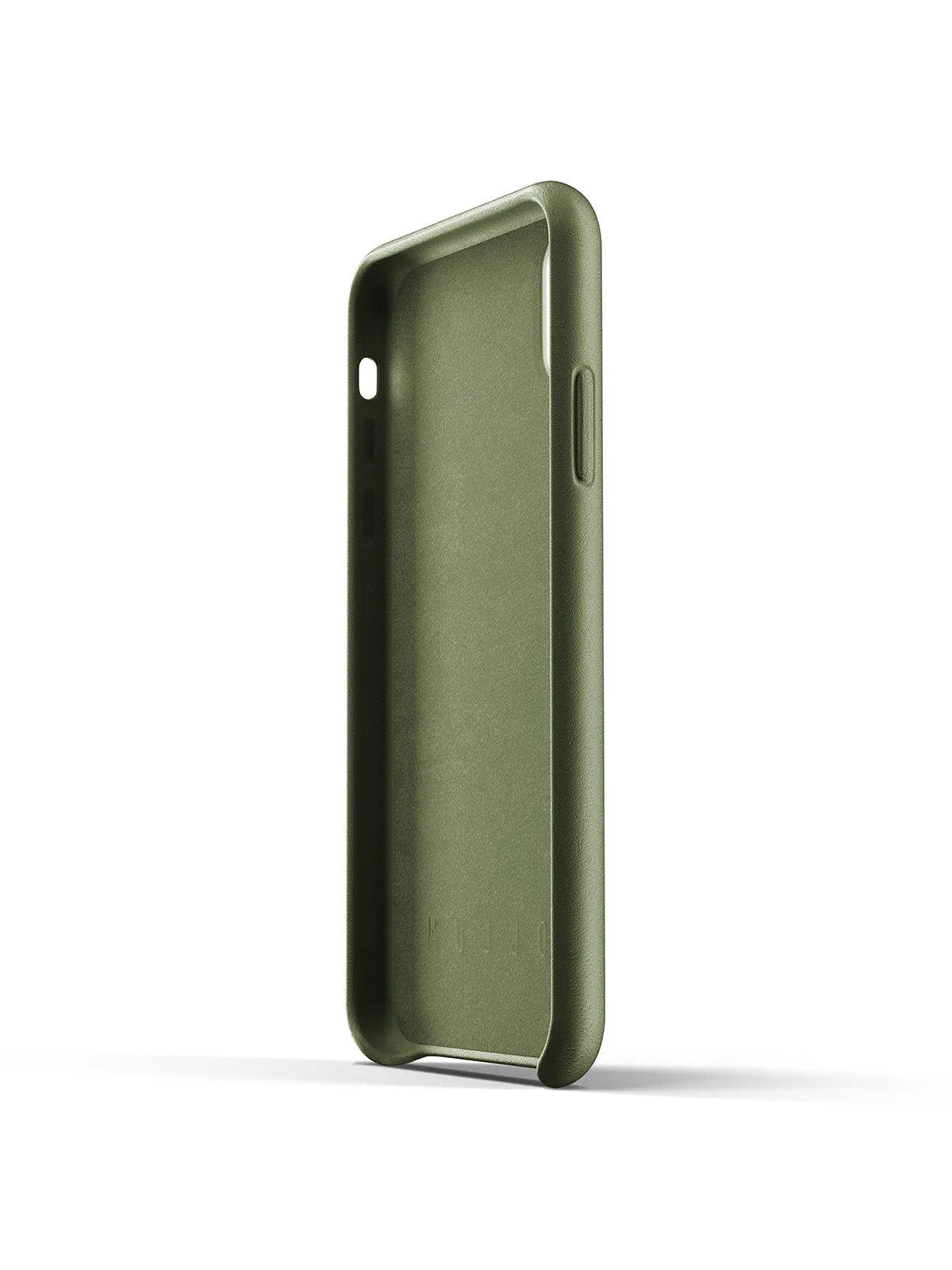 Mujjo Full Leather Wallet Case for iPhone XR Olive