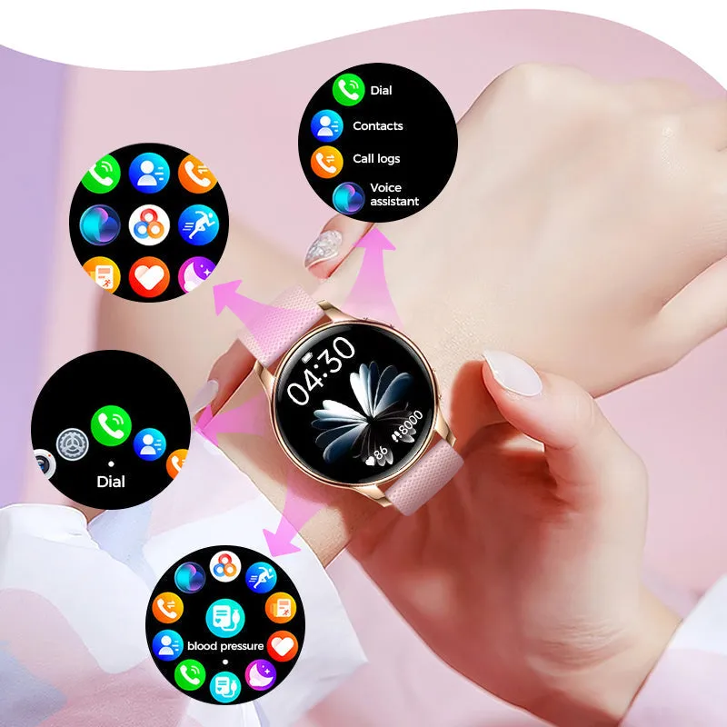 Multifunctional Round Smartwatch with Bluetooth