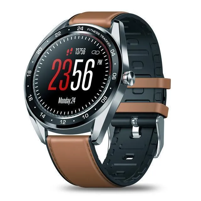 New Colour Touch Display Heart Rate Blood Pressure IP67 Waterproof Smartwatch For Android iPhone