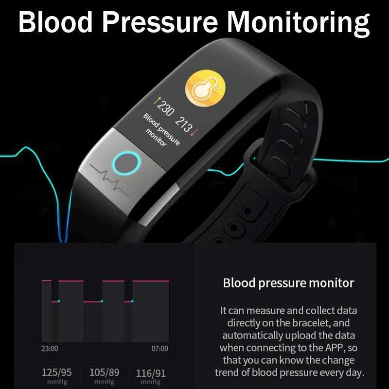 New Heart Rate Monitor Fitness Tracker IP67 Waterproof Smartwatch For iPhone Samsung Xiaomi