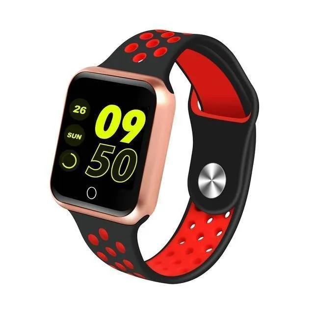 New IP67 Waterproof Sport Fitness Tracker Pedometer Heart Rate Blood Pressure Monitor Smartwatch For iPhone Android