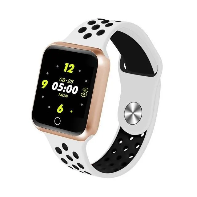 New IP67 Waterproof Sport Fitness Tracker Pedometer Heart Rate Blood Pressure Monitor Smartwatch For iPhone Android