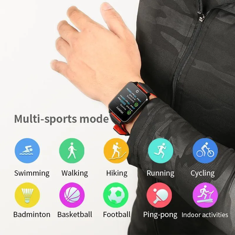 New IP68 Waterproof Android Smart Watch Bluetooth Wristband Heart Rate Pedometer Smartwatch For iPhone Android