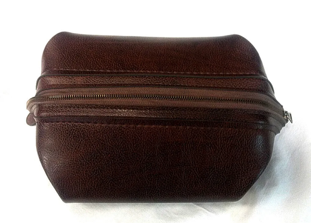 New- Vintage Tex-Tan Ventura- Brown Personal Grooming Case