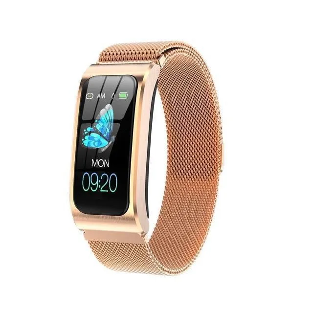 New Women's 1.14" IP68 Waterproof Heart Rate Stopwatch Fitness Tracker Smartwatch Bracelet For Android IOS