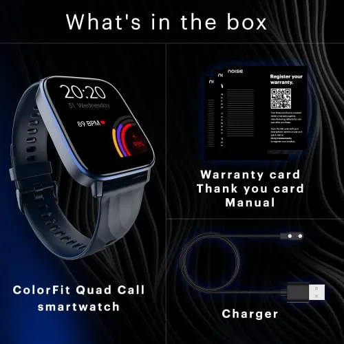 Noise Newly Launched Quad Call 1.81" Display, Bluetooth Calling Smart Watch, AI Voice Assistance, 160 Hrs Battery Life, Metallic Build, in-Built Games, 100 Sports Modes, 100  Watch Faces (Deep Wine)