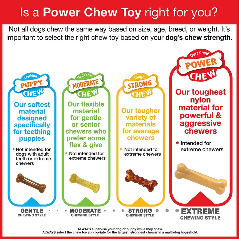 Nylabone Power Chew Cheese Bone Dog Toy