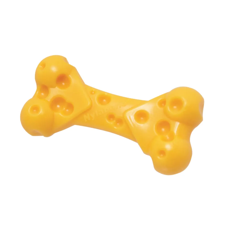 Nylabone Power Chew Cheese Bone Dog Toy