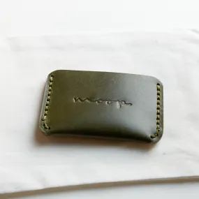 Olive Leather Card Wallet