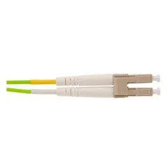 OM5 Wideband Multi-mode Fiber Optic Cable, LC/LC, WDM, Duplex, Lime Green, 50/125, 5 meter (16.5 foot)