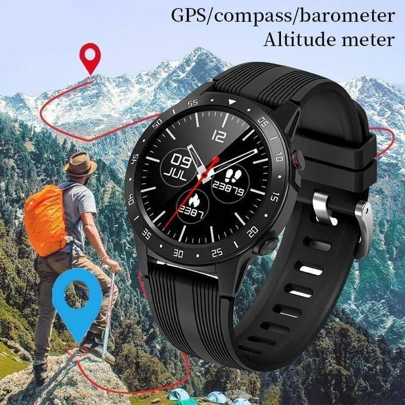 Outdoor Smartwatch with Compass, Barometer & Altitude Functions