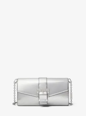 Penelope Medium Metallic Faux Leather Clutch