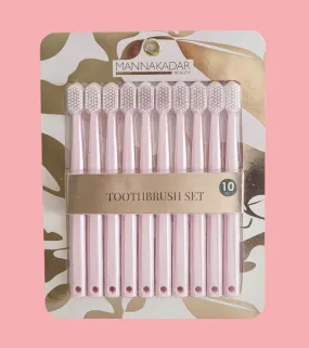 Pink Toothbrush Set - 10pc