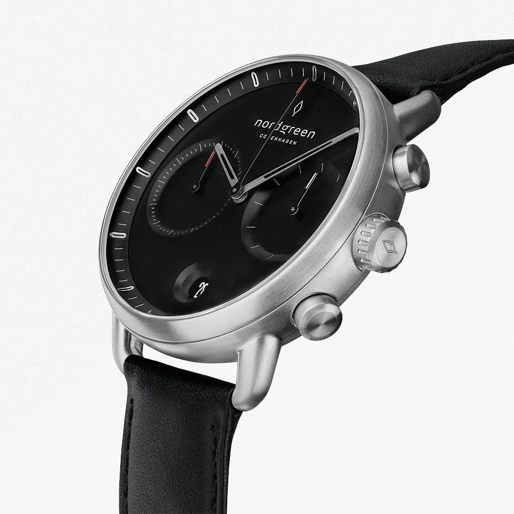 Pioneer | Black Dial - Black Leather