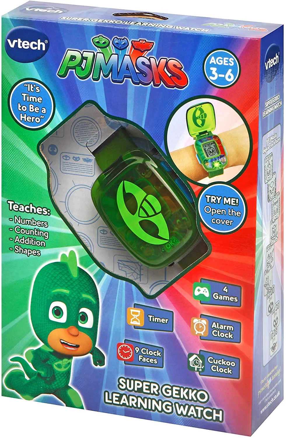 PJ MASKS SUPER GEKKO LEARNING WATCH