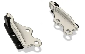 Precision Works Quick Release Hood Hinges - S2000 FR-S BRZ S14