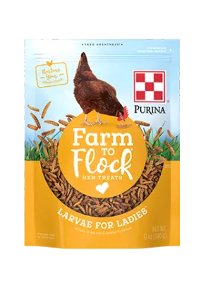 Purina® Farm to Flock® Larvae for Ladies™ Hen Treats