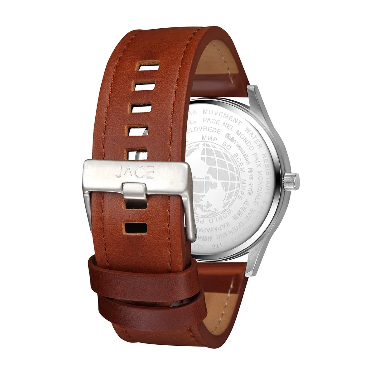 "POIPET" MEN`S LEATHER BAND WATCH