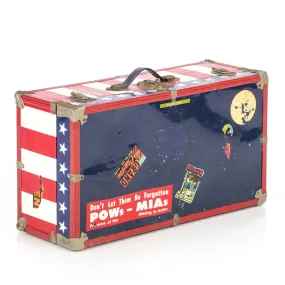 Red & Blue American Flag Trunk