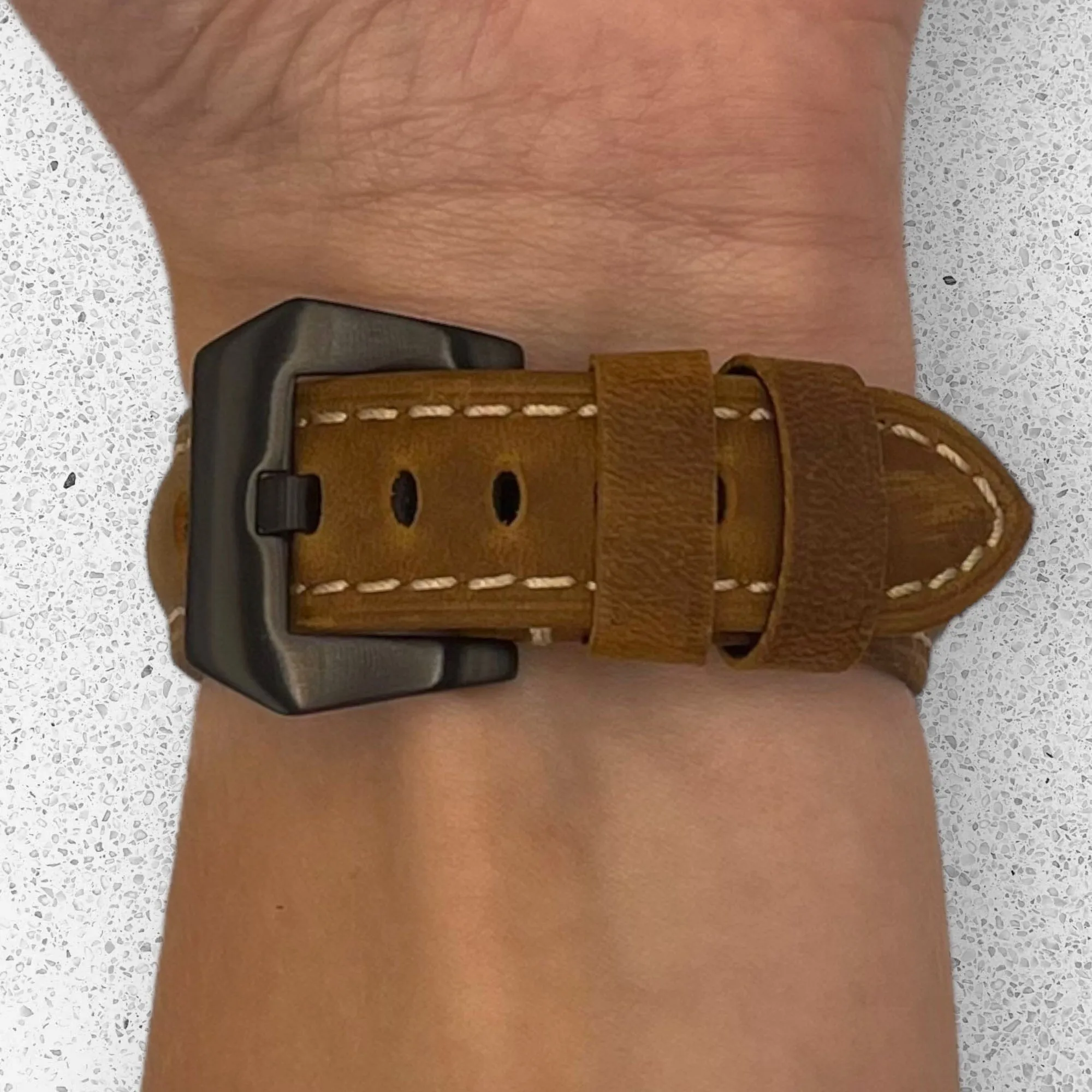 Retro Leather Straps Compatible with the 3Plus Vibe Smartwatch