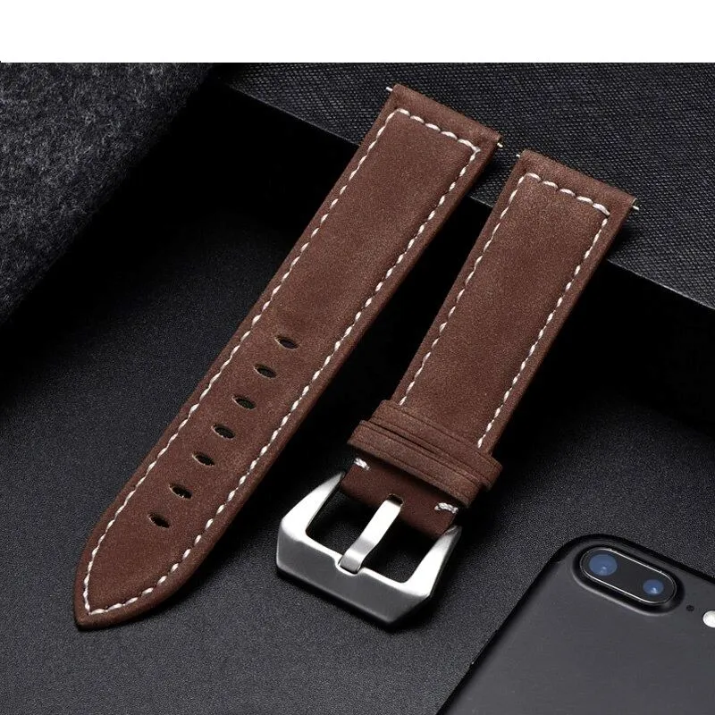 Retro Leather Straps Compatible with the 3Plus Vibe Smartwatch