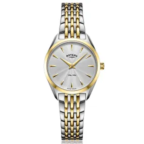 Rotary Ultra Slim Ladies White Watch LB08011/02