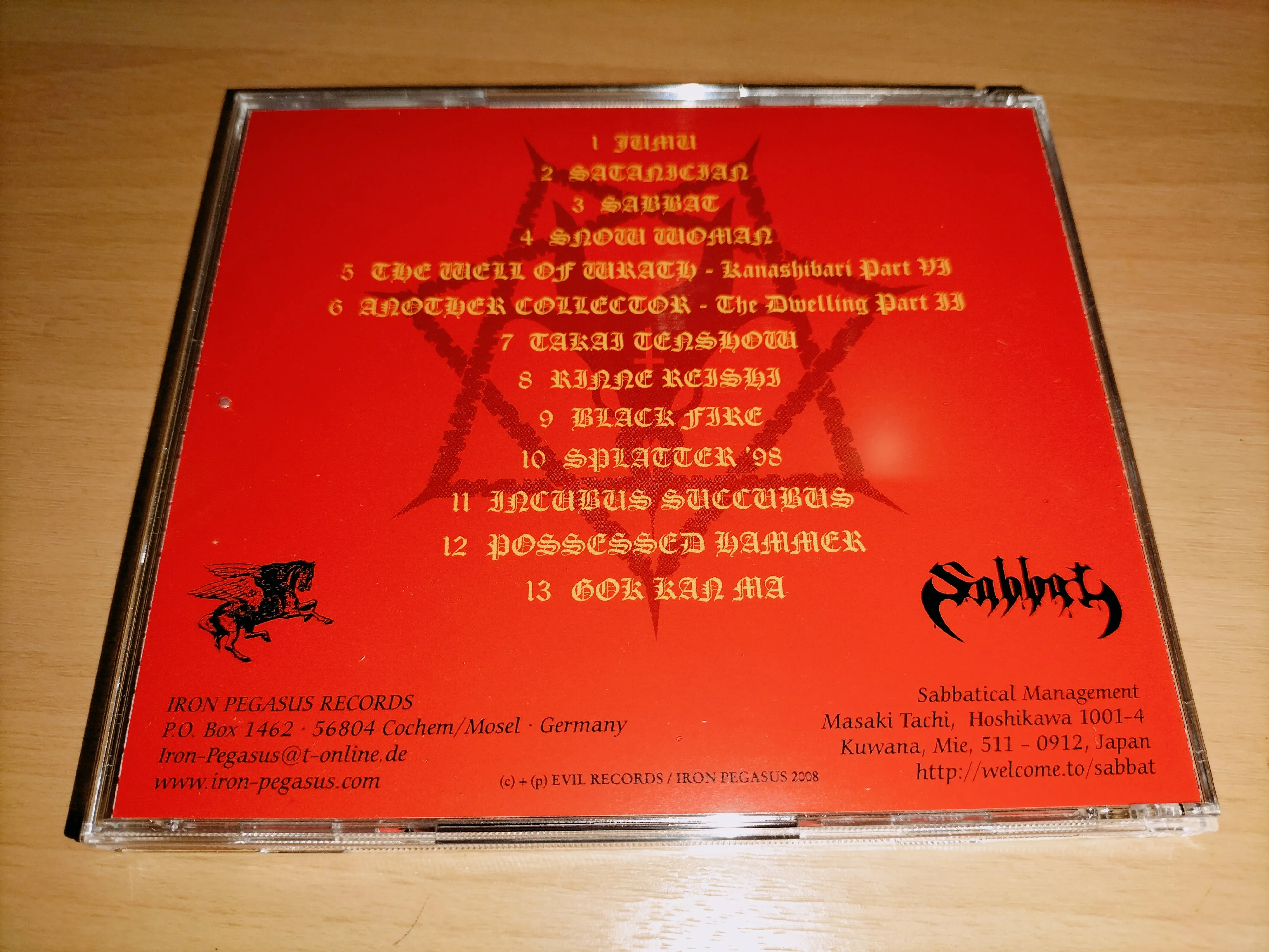 SABBAT - 1997 - The Harmageddon Vinylucifer Singles - Part I CD