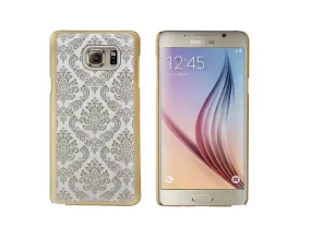 Samsung Galaxy Note 5 Case, Ultra Slim Damask Vintage Hard Case Cover for Galaxy Note 5 - Gold