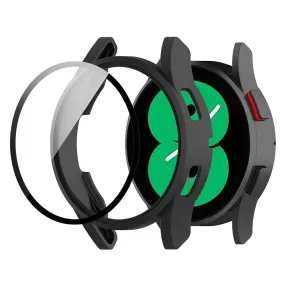 Samsung Galaxy Watch 4 (40mm) / FE (40mm) Plastik Cover m. Indbygget Skærmbeskytter - Sort