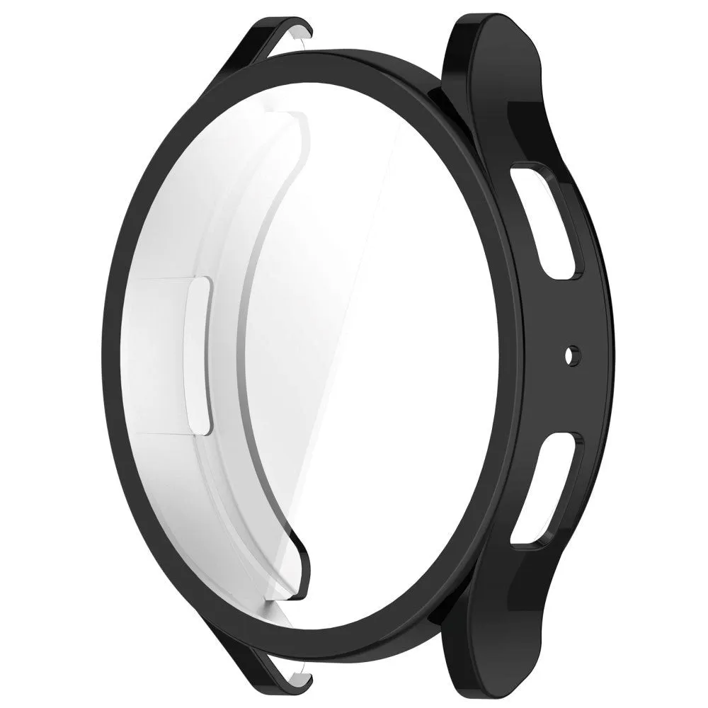 Samsung Galaxy Watch 6 (44mm) Plastik Cover m. Indbygget Skærmbeskytter - Sort