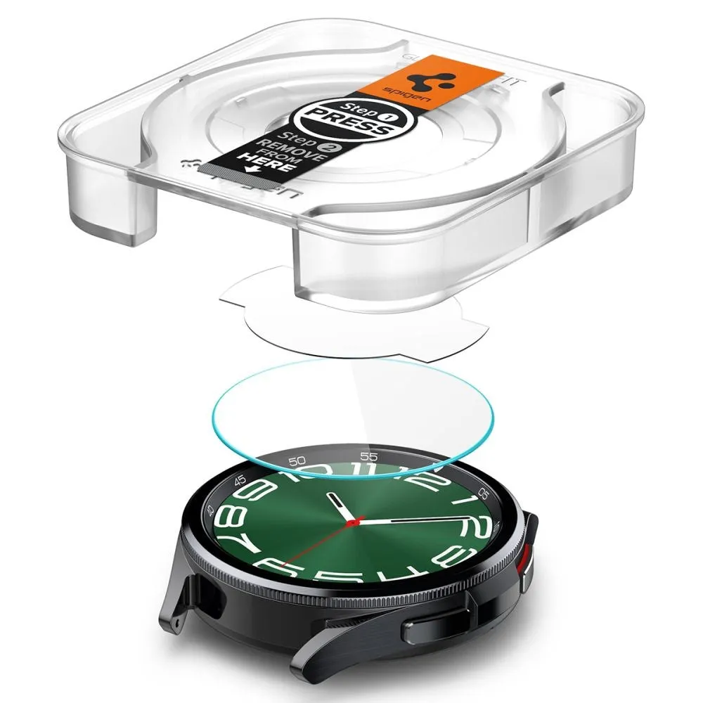 Samsung Galaxy Watch 6 Classic (47mm) Spigen EZ Fit GLAS.tR Skærmbeskyttelse - 2-Pak - Gennemsigtig