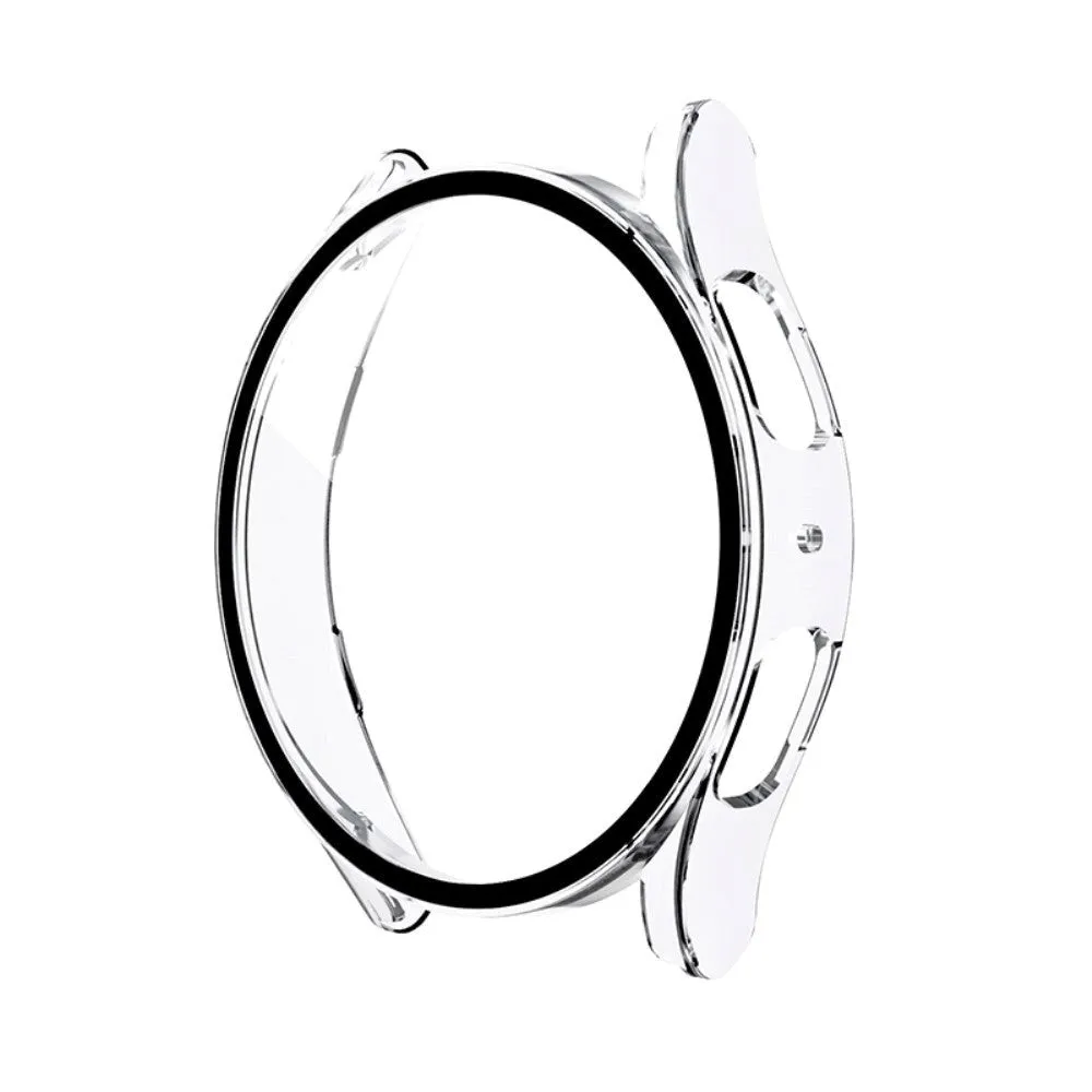 Samsung Galaxy Watch 7 / 6 / 5 / 4 / FE (40mm) Hård Plast Cover m. Indbygget Skærmbeskyttelse - Gennemsigtig