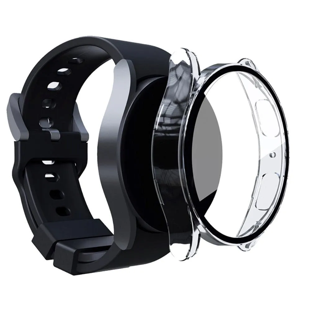 Samsung Galaxy Watch 7 / 6 / 5 / 4 / FE (40mm) Hård Plast Cover m. Indbygget Skærmbeskyttelse - Gennemsigtig