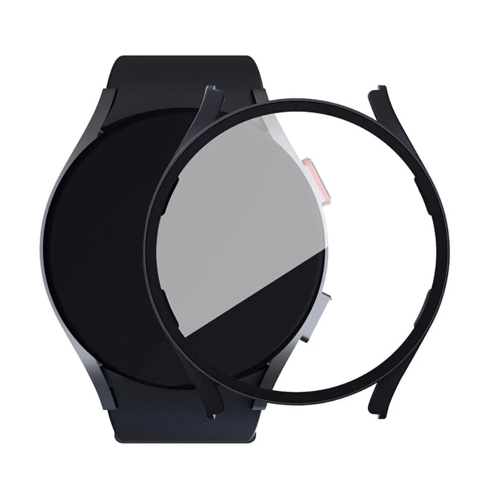 Samsung Galaxy Watch 7 / 6 / 5 / 4 / FE (40mm) Hård Plast Cover m. Indbygget Skærmbeskyttelse - Sort