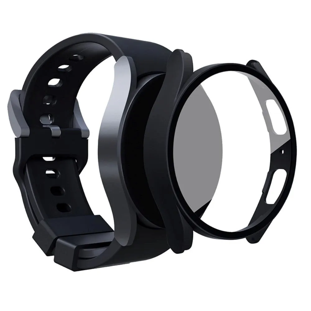 Samsung Galaxy Watch 7 / 6 / 5 / 4 / FE (40mm) Hård Plast Cover m. Indbygget Skærmbeskyttelse - Sort