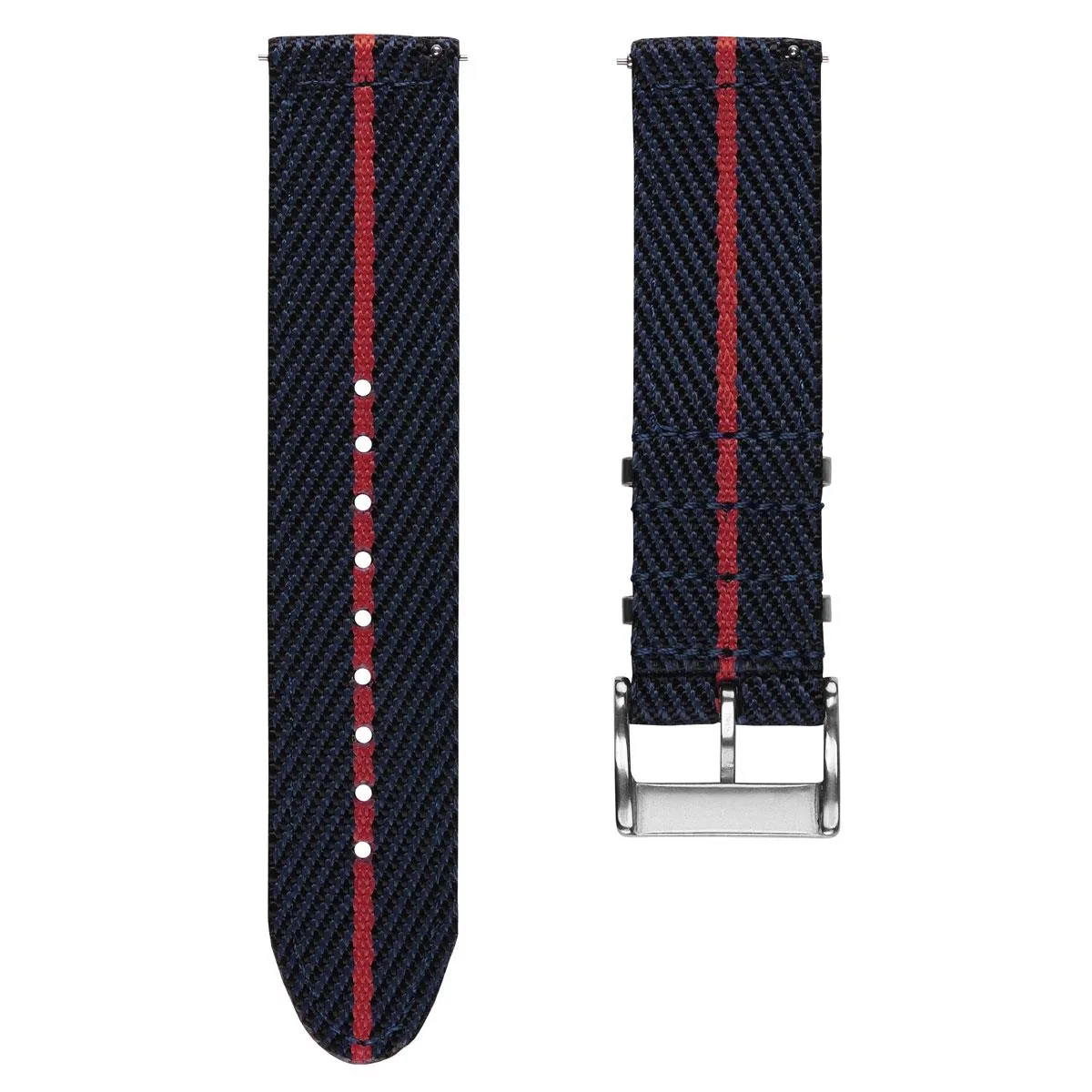 Seasalter Military Nylon Watch Strap - Blue/Red