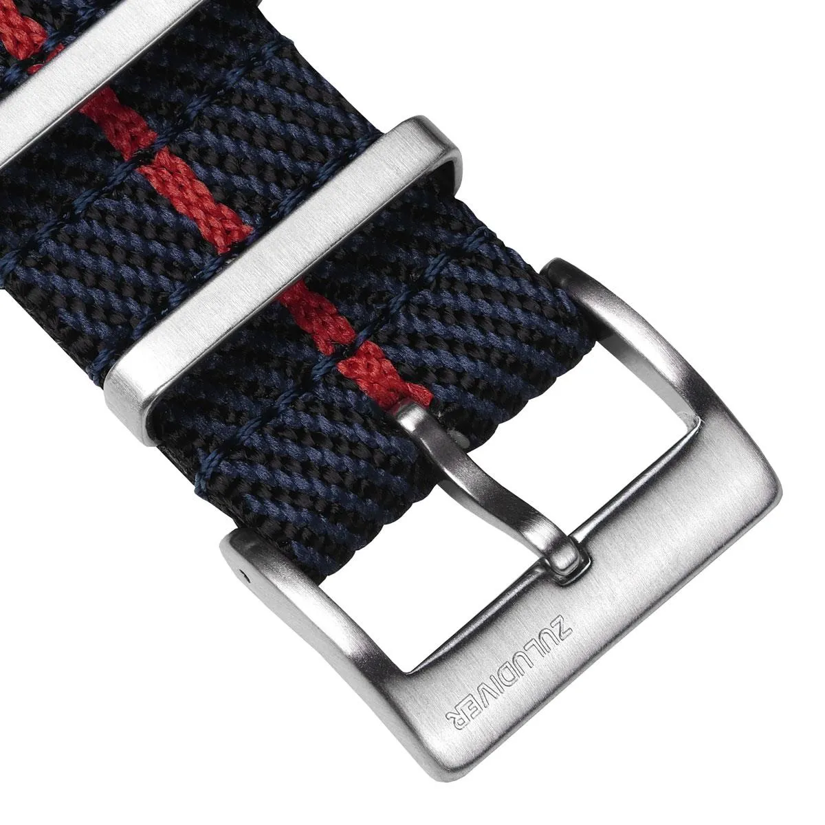 Seasalter Military Nylon Watch Strap - Blue/Red