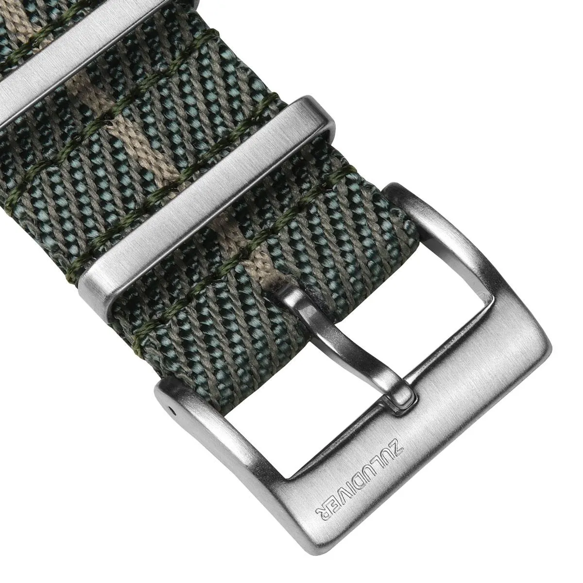 Seasalter Military Nylon Watch Strap - Teal/Beige