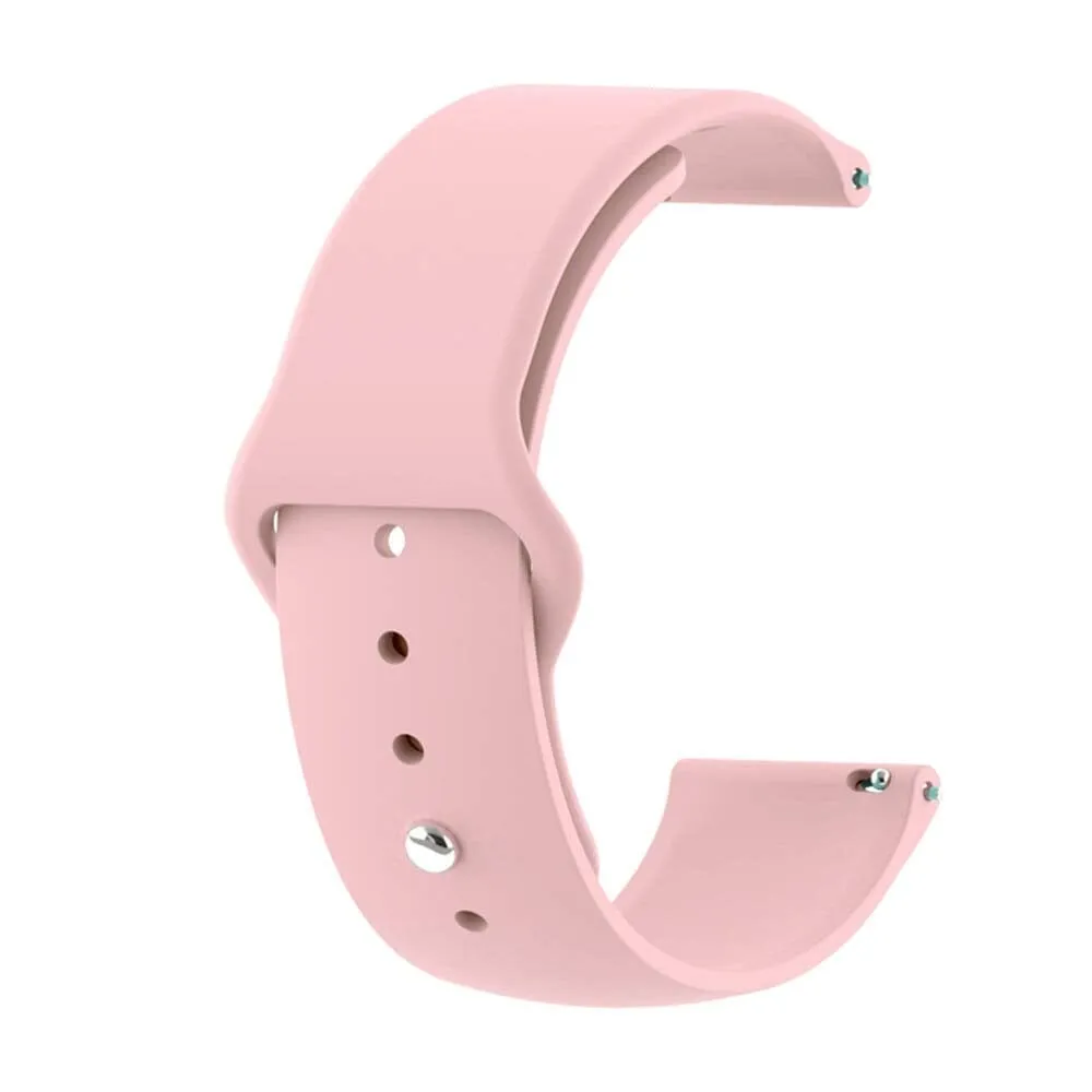 Silicone Button Style Watch Straps Compatible with Oppo Watch 41mm