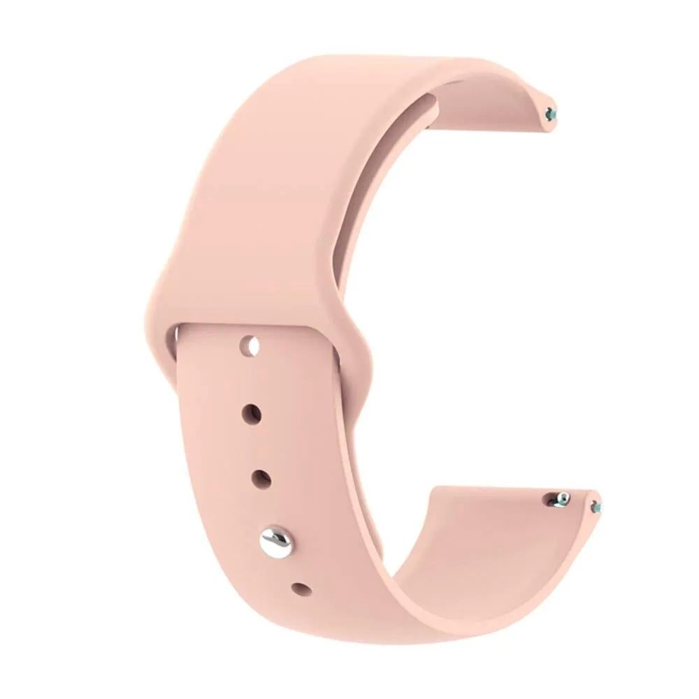 Silicone Button Style Watch Straps Compatible with Oppo Watch 41mm