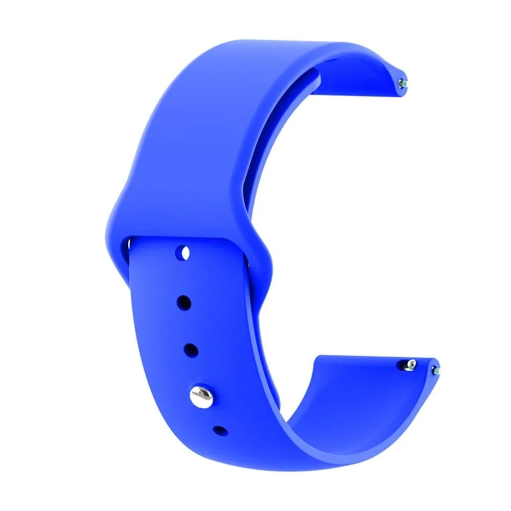 Silicone Button Style Watch Straps Compatible with Oppo Watch 41mm