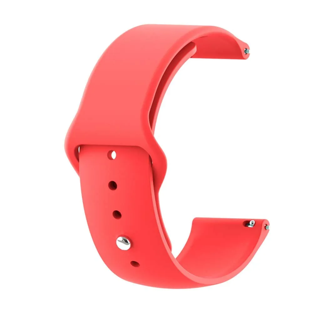 Silicone Button Style Watch Straps Compatible with Oppo Watch 41mm