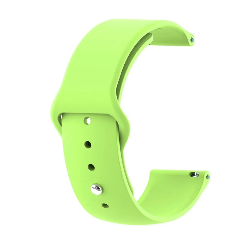 Silicone Button Style Watch Straps Compatible with Oppo Watch 41mm