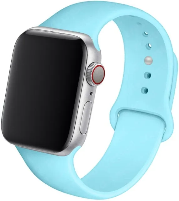 Silicone Strap For Apple Watch Band Serie 7 6 SE 5 4 3