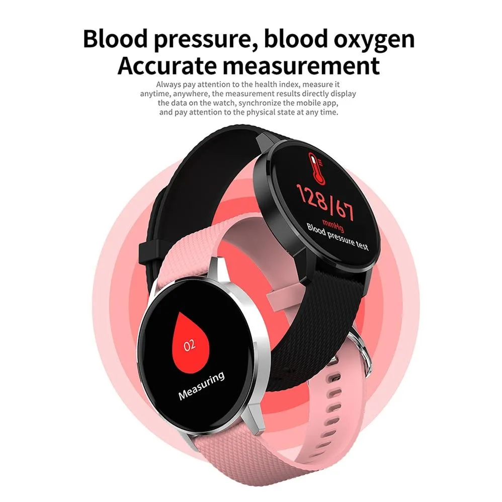 Smartwatch Heart Rate Monitor Fitness Tracker IP68 Waterproof For Android IOS