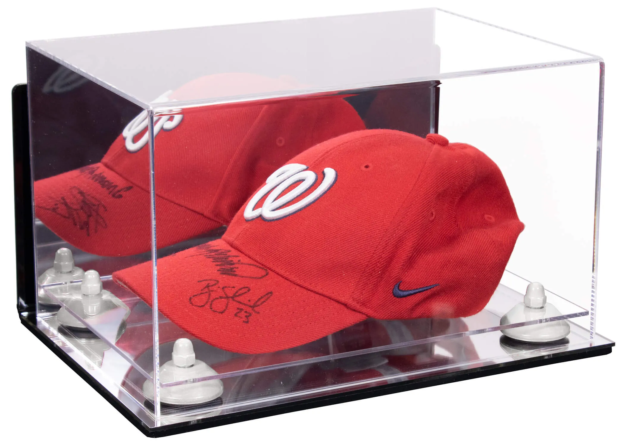 Snapback Hat or Baseball Cap Display Case -Mirror Wall Mount (A018/V40)