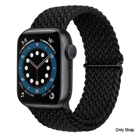 Soft Braided Loop Band For Apple Watch - Black