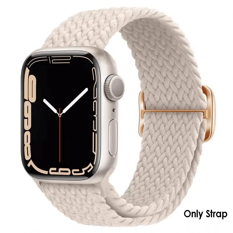 Soft Braided Loop Band For Apple Watch - Starlight